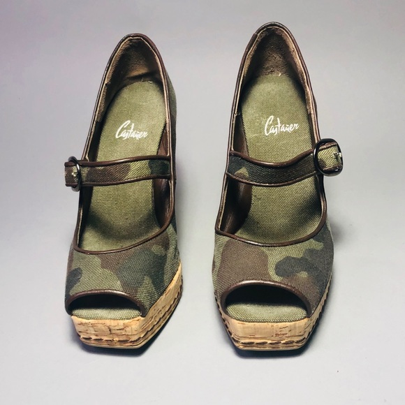Authentic Castaner Green Camouflaged Espadrille - Picture 3 of 7